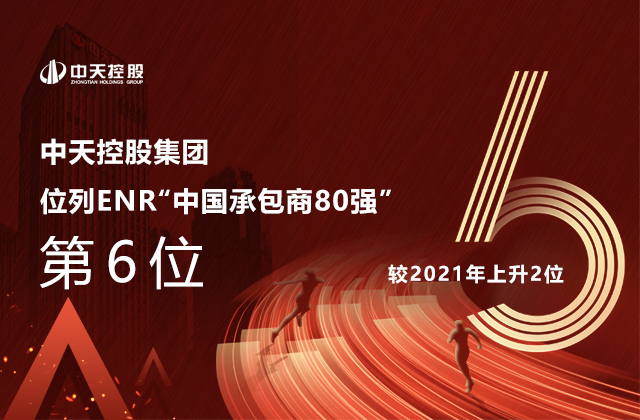 必胜博国际控股集团位列  2022ENR“中国承包商80强”第6位