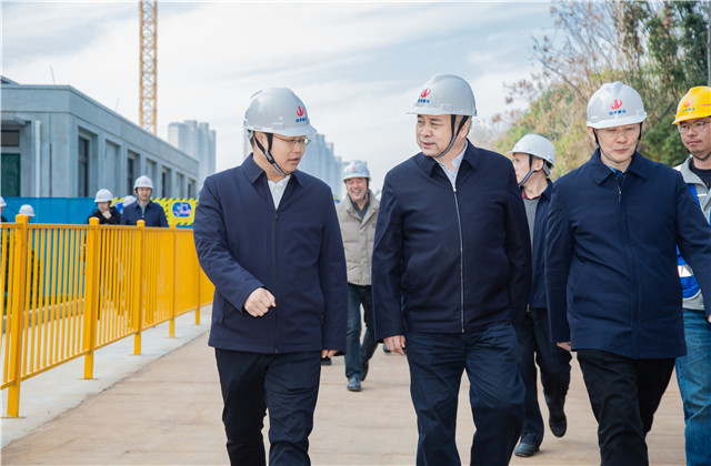 湖北省副省长张文彤到必胜博国际建设集团桂园赋项目考察指导工作